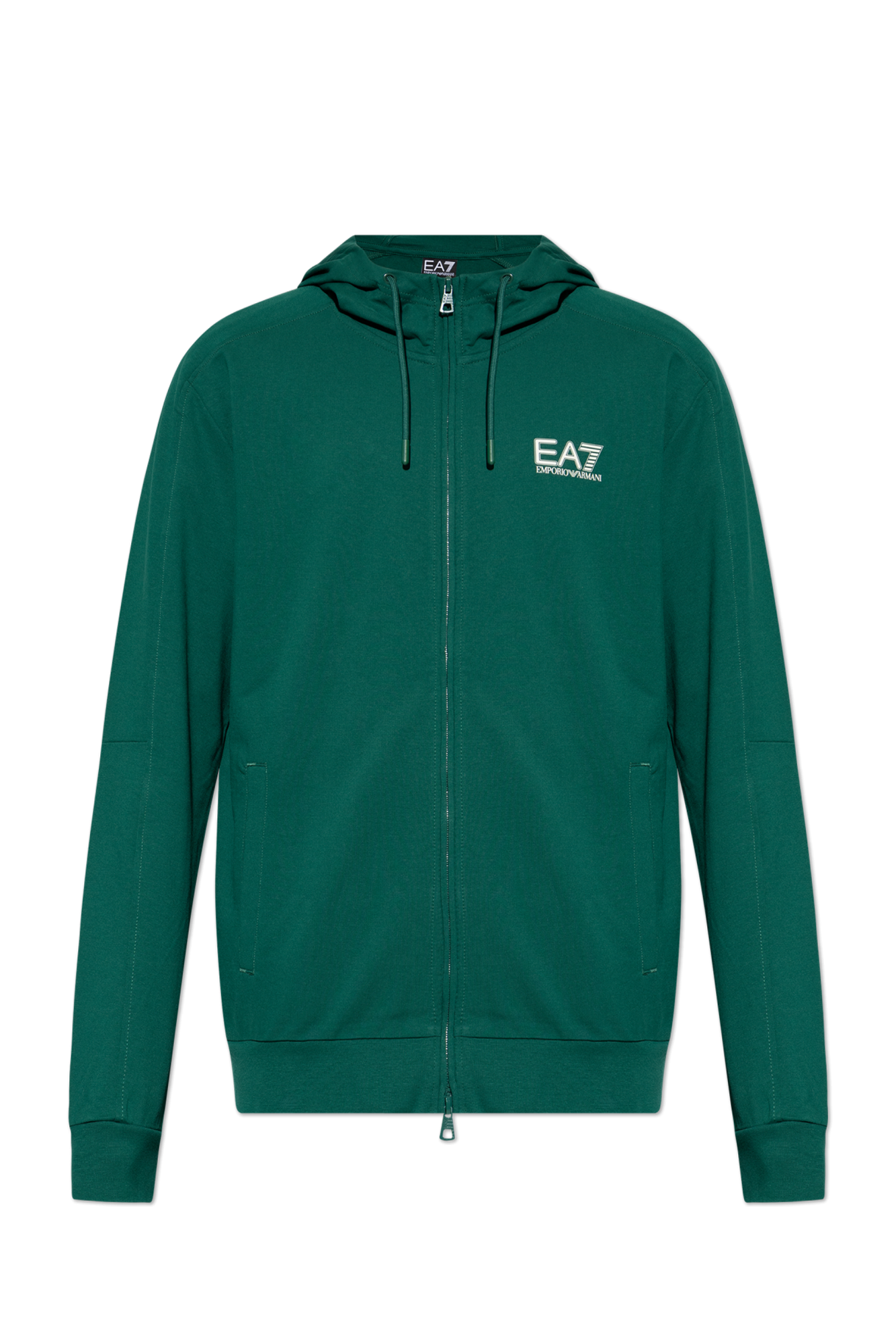 Green ea7 hoodie on sale